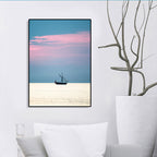 Tropical Air and Sea Canvas pastel-colored texture painting for playroom, multiple sizes