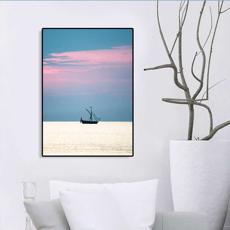 Tropical Air and Sea Canvas pastel-colored texture painting for playroom, multiple sizes