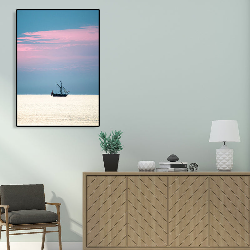 Tropical Air and Sea Canvas pastel-colored texture painting for playroom, multiple sizes