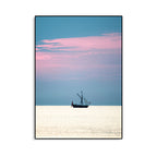 Tropical Air and Sea Canvas pastel-colored texture painting for playroom, multiple sizes