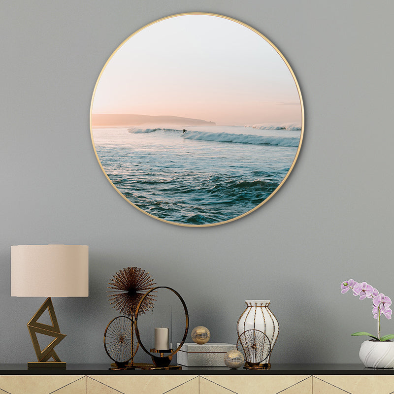 Sea Golf View Canvas Print Blue Tropical Style Painting for Living Room, Multiple Sizes