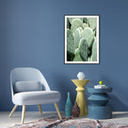 Cactus Signs Soft Color Canvas Wall Art Print Texture, Multiple Size Options