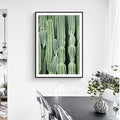 Cactus Signs Soft Color Canvas Wall Art Print Texture, Multiple Size Options
