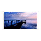 Light Color Sea View Painting Texture Wall Decoration Print for Guest Accommodations, Multiple Sizes
