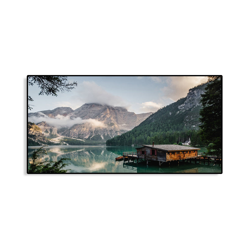 Light Color Sea View Painting Texture Wall Decoration Print for Guest Accommodations, Multiple Sizes