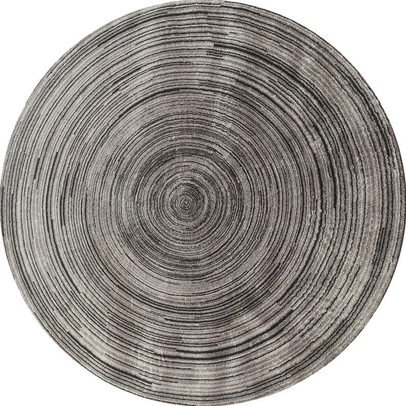 Creative Multicolor Modernist Rug Polyester Circle and Brush Stroke Pattern Rug Washable Pet Friendly Non-Slip Rug for the Living Room