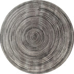 Creative Multicolor Modernist Rug Polyester Circle and Brush Stroke Pattern Rug Washable Pet Friendly Non-Slip Rug for the Living Room