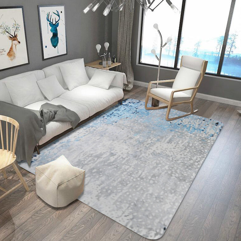 Funky Abstract Rug Gray Shabby Chic Rug Polyester Pet Friendly Non-Slip Mat Washable Rug for the Living Room