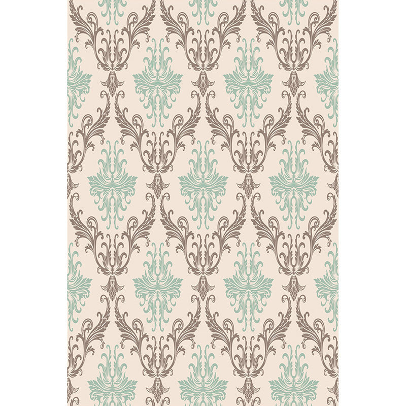 Moroccan geometric pattern rug in orange and brown, polyester rug, washable, pet-friendly, non-slip, area rug for the living room