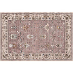 Bohemian striped patterned rug with flowers Multicolored Polyester rug Machine washable non-slip back rug for living room
