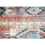 Bohemian Tribal Pattern Rug More Colors Polyester Rug Machine Washable Non-Slip Back Rug for Living Room
