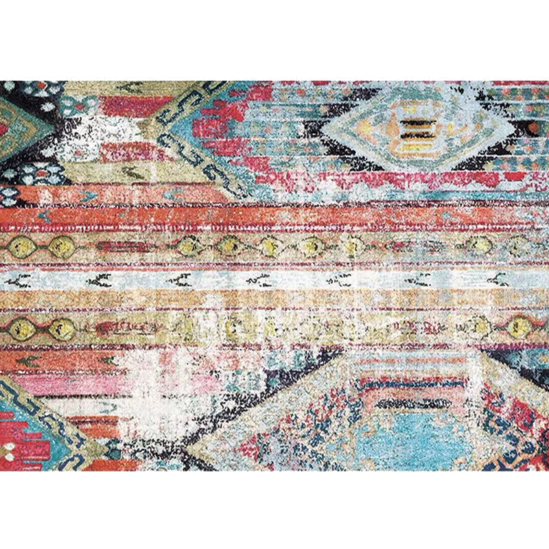 Bohemian Tribal Pattern Rug More Colors Polyester Rug Machine Washable Non-Slip Back Rug for Living Room