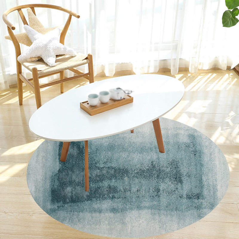 Contemporary watercolour patterned rug with twist stripes Multi-colour polyester rug Non-slip backing Washable Pet-friendly rug for bedroom