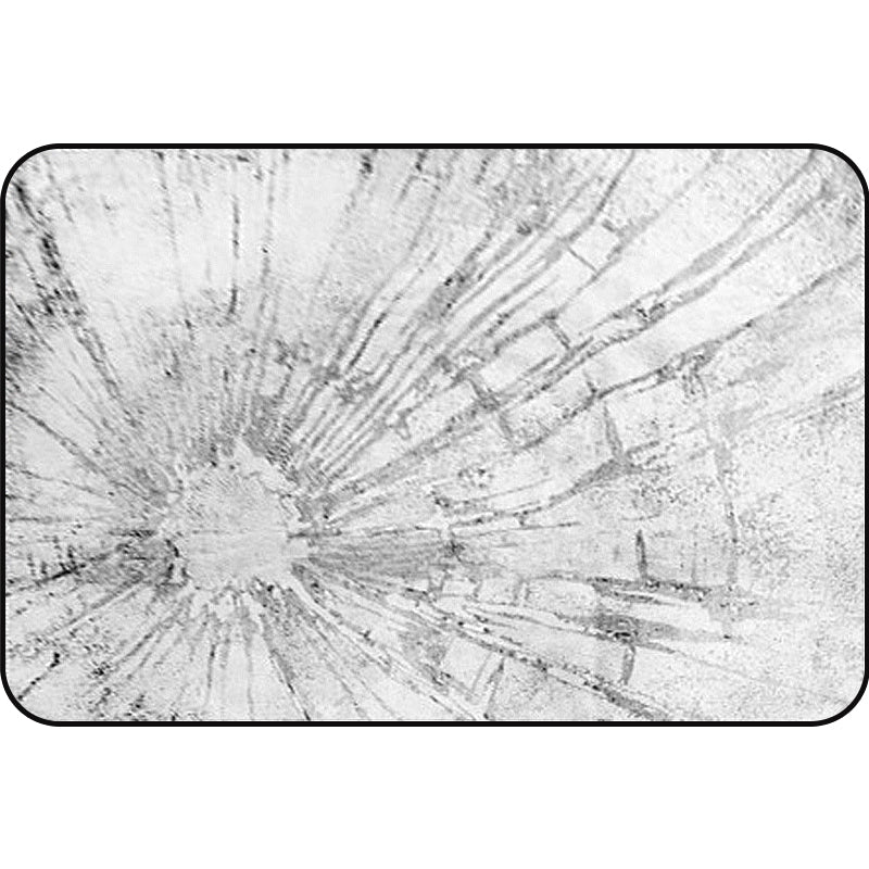 Stylish Abstract Rug Gray Shabby Chic Rug Polyester Pet Friendly Non-Slip Back Washable Rug for the Living Room