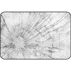 Stylish Abstract Rug Gray Shabby Chic Rug Polyester Pet Friendly Non-Slip Back Washable Rug for the Living Room