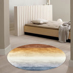 Multicolor Ombre Pattern Carpet Polyester Modern Carpet Washable Non-Slip Pet-Friendly Carpet for the Living Room
