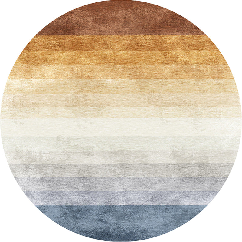 Multicolor Ombre Pattern Carpet Polyester Modern Carpet Washable Non-Slip Pet-Friendly Carpet for the Living Room