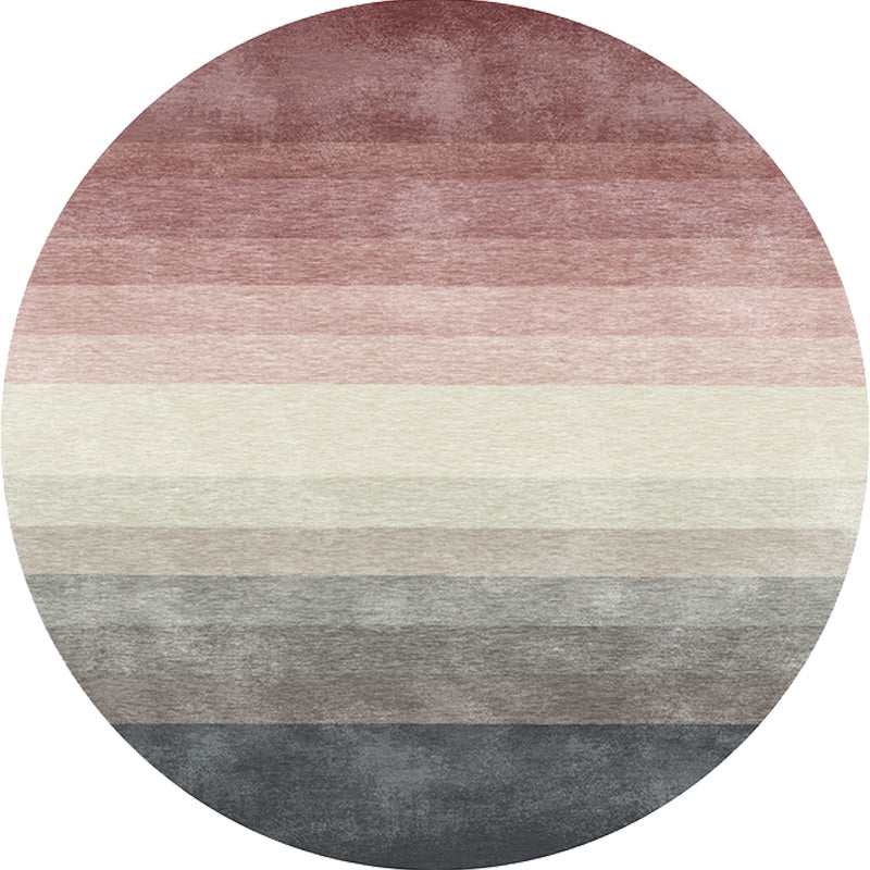 Multicolor Ombre Pattern Carpet Polyester Modern Carpet Washable Non-Slip Pet-Friendly Carpet for the Living Room