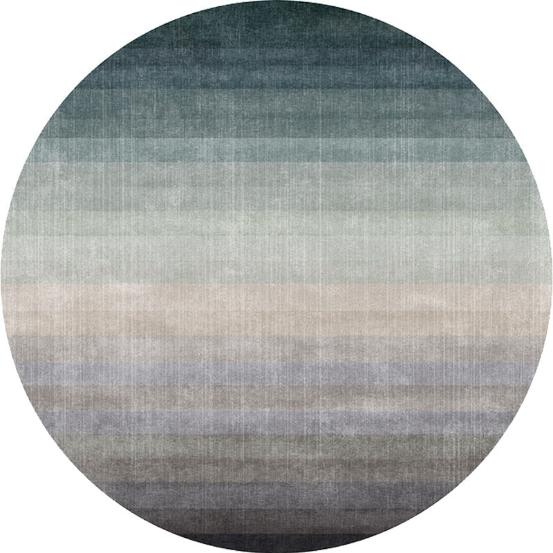 Multicolor Ombre Pattern Carpet Polyester Modern Carpet Washable Non-Slip Pet-Friendly Carpet for the Living Room