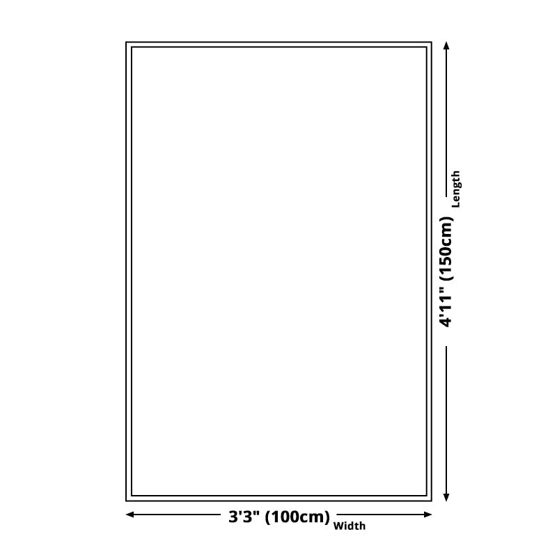 Bohemian Floral Pattern Rug Multicolor Polyester Rug Machine Washable Non-Slip Back Rug for Living Room