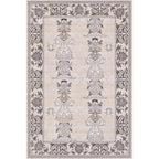 Pink Shabby Chic Carpet Polyester Tribal Floral Pattern Carpet Pet-Friendly Washable Non-Slip Back Carpet for Decoration