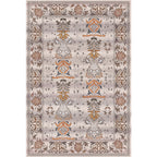 Pink Shabby Chic Carpet Polyester Tribal Floral Pattern Carpet Pet-Friendly Washable Non-Slip Back Carpet for Decoration