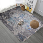 Creative abstract rug Multicolor Industrial design rug Polyester Pet-friendly non-slip backing Washable rug for the living room