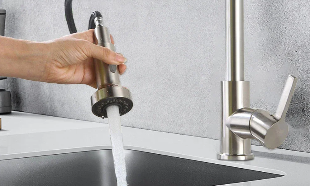 AquaFlex DuoSpray – Multifunctional kitchen spray attachment with 2 spray types