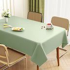 Lambskin Tablecloth Solid Color Wash-Free Oil-Proof Waterproof Light Luxury Coffee Table Table Mat Hot-Resistant Rectangular Tablecloth