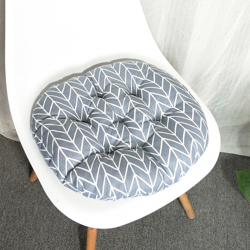 Round Cotton Linen Cushion Round Sofa Chair Cushion Futon Cushion Modern Simple