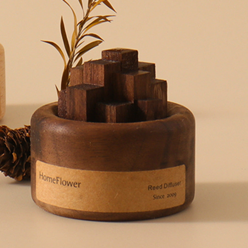 Chaidui Creative Enlargement Wooden Fragrance Essential Oil Diffuser Desktop Car Aromatherapy Advanced Ornaments Aromatherapy Diffuser
