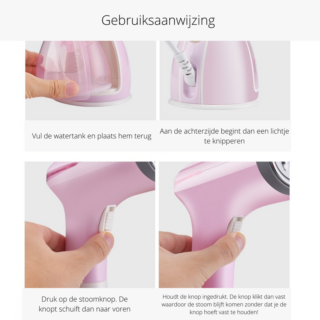 Compact Portable Garment Steamer Wrinkle-Free