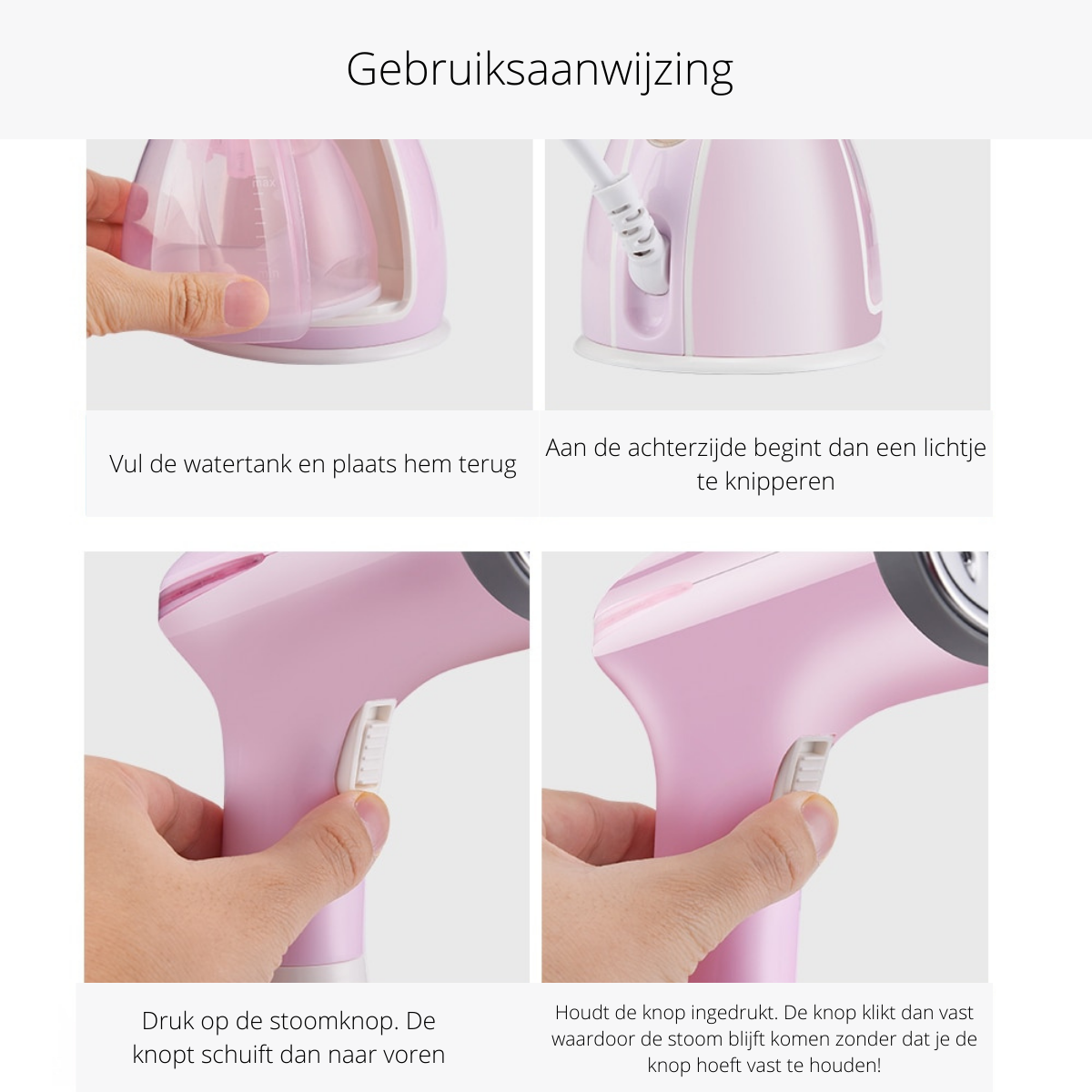Compact Portable Garment Steamer Wrinkle-Free