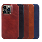 BowLtt|Premium Genuine Leather iPhone Case(Material: Top-Grain Cowhide; Thickness: 1.2mm; Application: Drop Protection, Business & Luxury Daily Use)