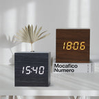 BowLtt|Square Digital Clock Thermometer(Material: Sleek Body; Function: Time Display Temperature Monitoring; Application: Bedside Placement, Home Decoration)