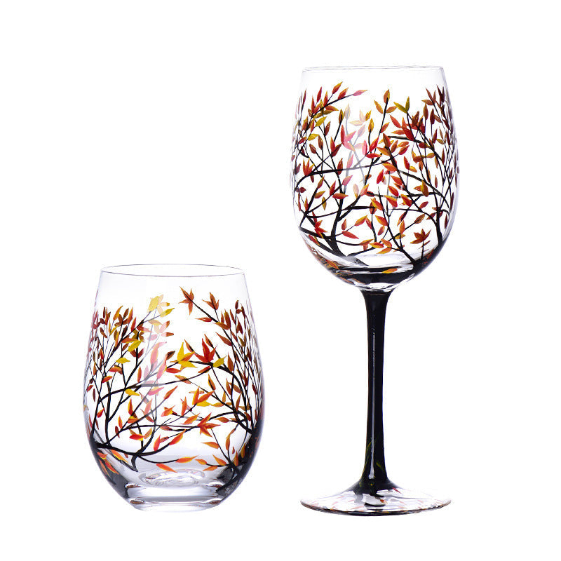 Crystal Glass Red Wine Glass+Clear Texture/All Season Use