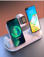 6 in 1 Wireless Charger+Foldable Stand/Multi-Function Fast Charging