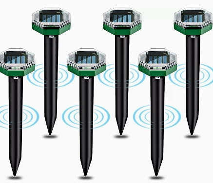Ultrasonic Mole Repellent Pack of 4