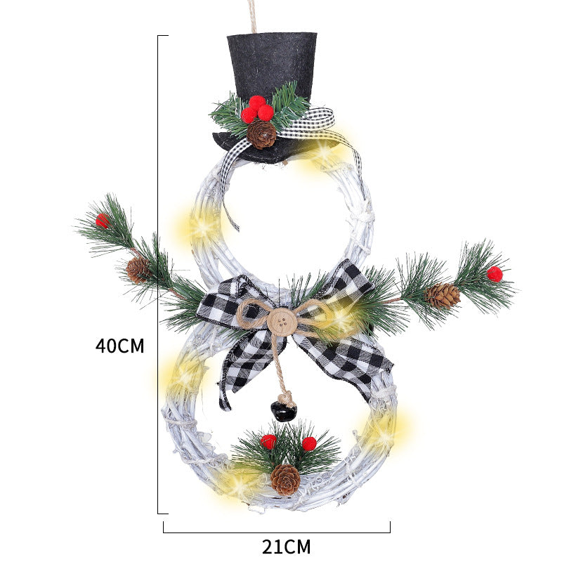 Christmas LED Lighted Vine Door Wreath