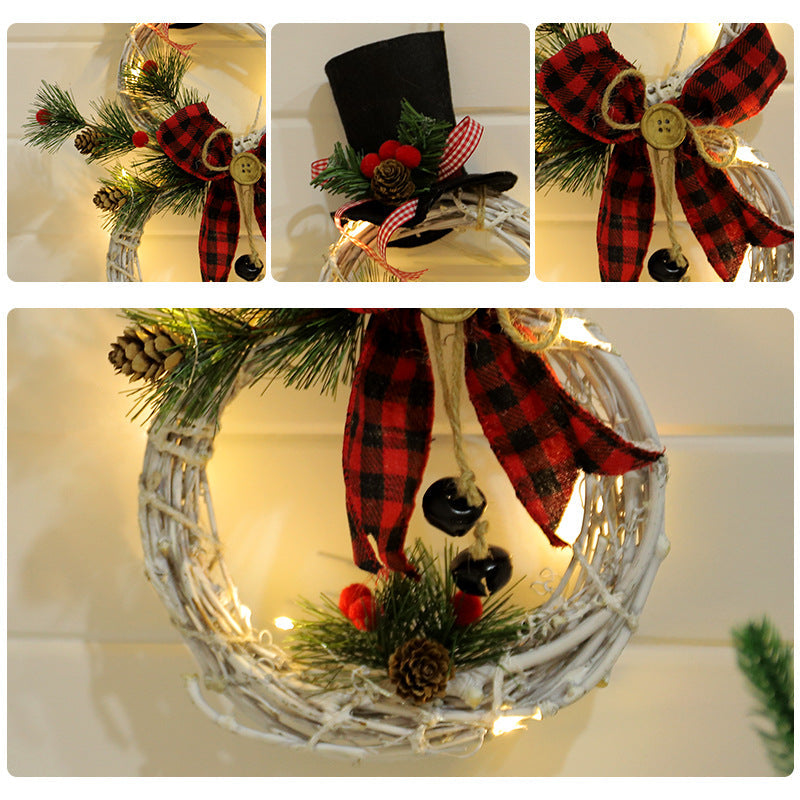 Christmas LED Lighted Vine Door Wreath