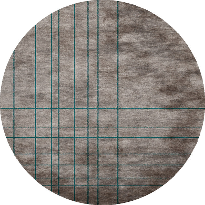 Colorful checkered rug Polyester Modern rug Washable Non-slip Pet-friendly area rug for the living room