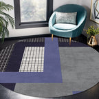 Colorful checkered rug Polyester Modern rug Washable Non-slip Pet-friendly area rug for the living room