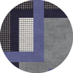 Colorful checkered rug Polyester Modern rug Washable Non-slip Pet-friendly area rug for the living room