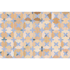 Simple Multicolor Modernist Carpet Polyester Geometric and Checkered Pattern Carpet Washable Pet-Friendly Non-Slip Carpet for the Living Room