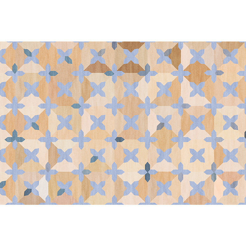 Simple Multicolor Modernist Carpet Polyester Geometric and Checkered Pattern Carpet Washable Pet-Friendly Non-Slip Carpet for the Living Room