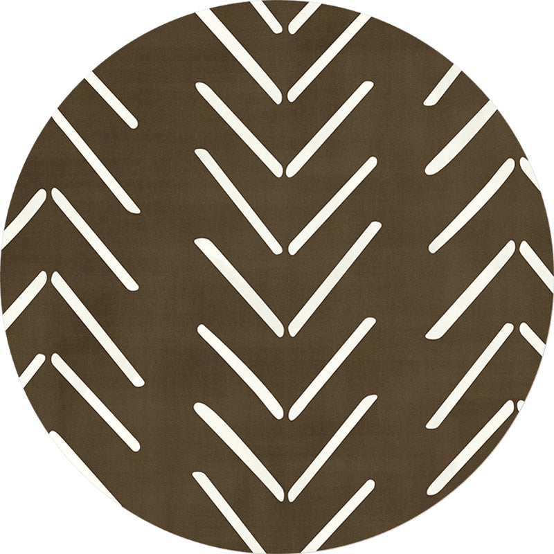 Geometric and striped pattern carpet polyester modern carpet washable non-slip pet-friendly carpet for the living room