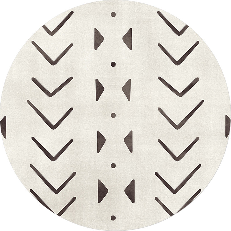 Geometric and striped pattern carpet polyester modern carpet washable non-slip pet-friendly carpet for the living room