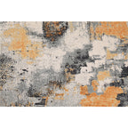 Creative Orange Industrial Carpet Polyester Abstract Carpet Washable Pet Friendly Non-Slip Rug for Living Room