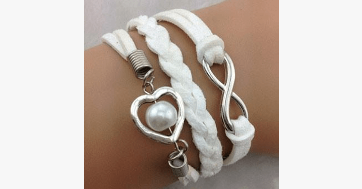 Infinity Pearl Heart Bracelet - For connections that last forever