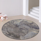 Unique Multicolored Modernist Rug Polyester Abstract Rug Washable Pet Friendly Non-Slip Rug for the Living Room